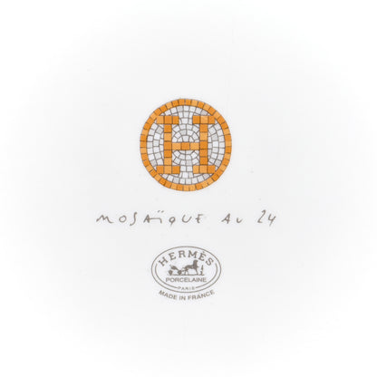 Hermes Porcelain Mosaique au 24 Gold Sushi Plate 3 of 4