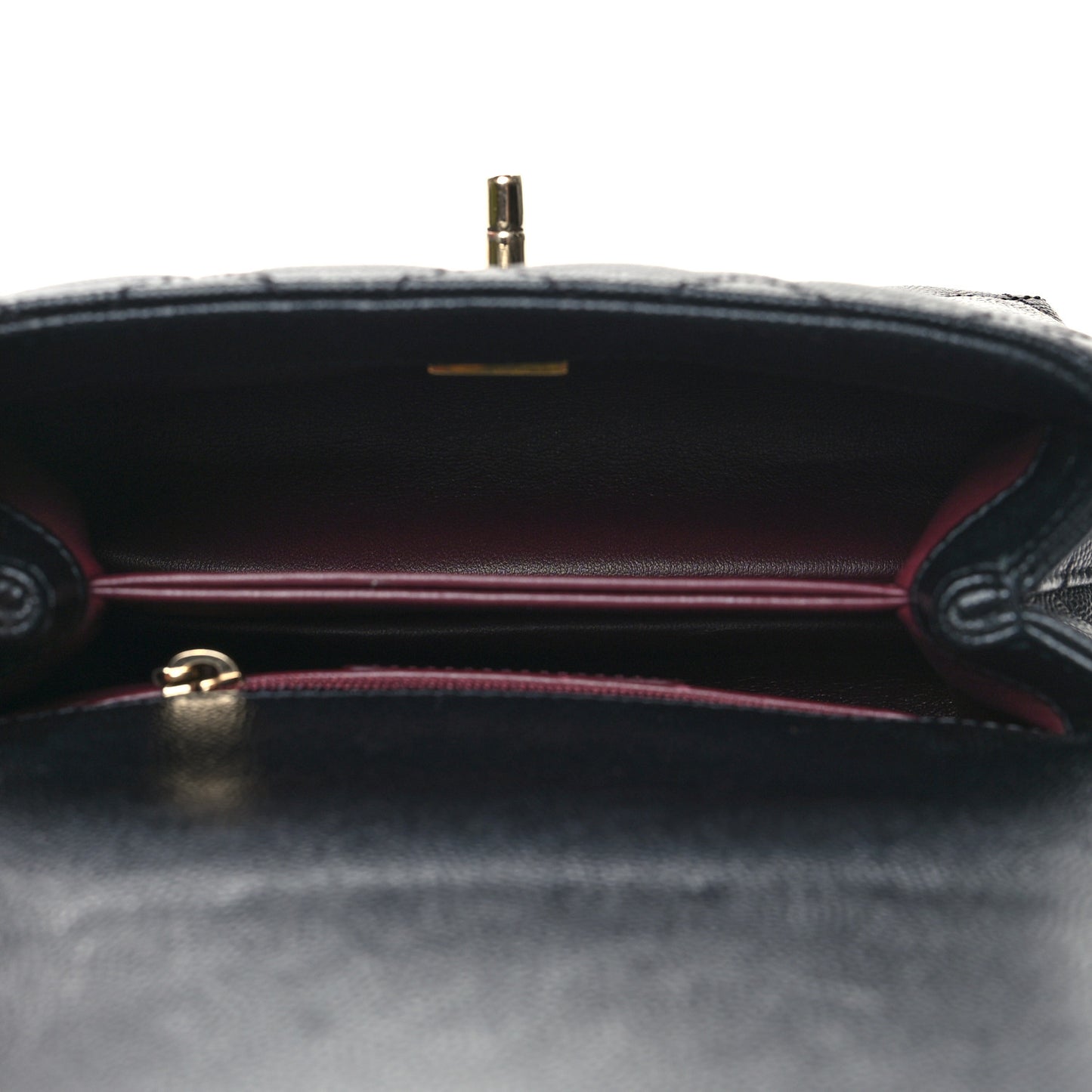 Caviar Quilted Extra Mini Coco Handle Flap Black