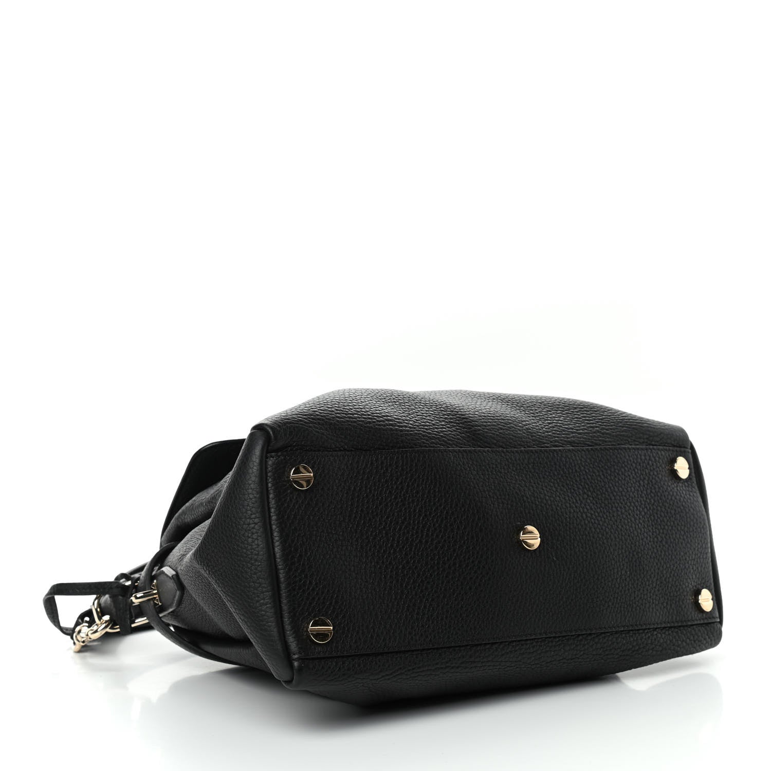 Valentino Garavani Grained Lagun Calfskin Rockstud Twiny Top Handle Bag Black 4 of 9