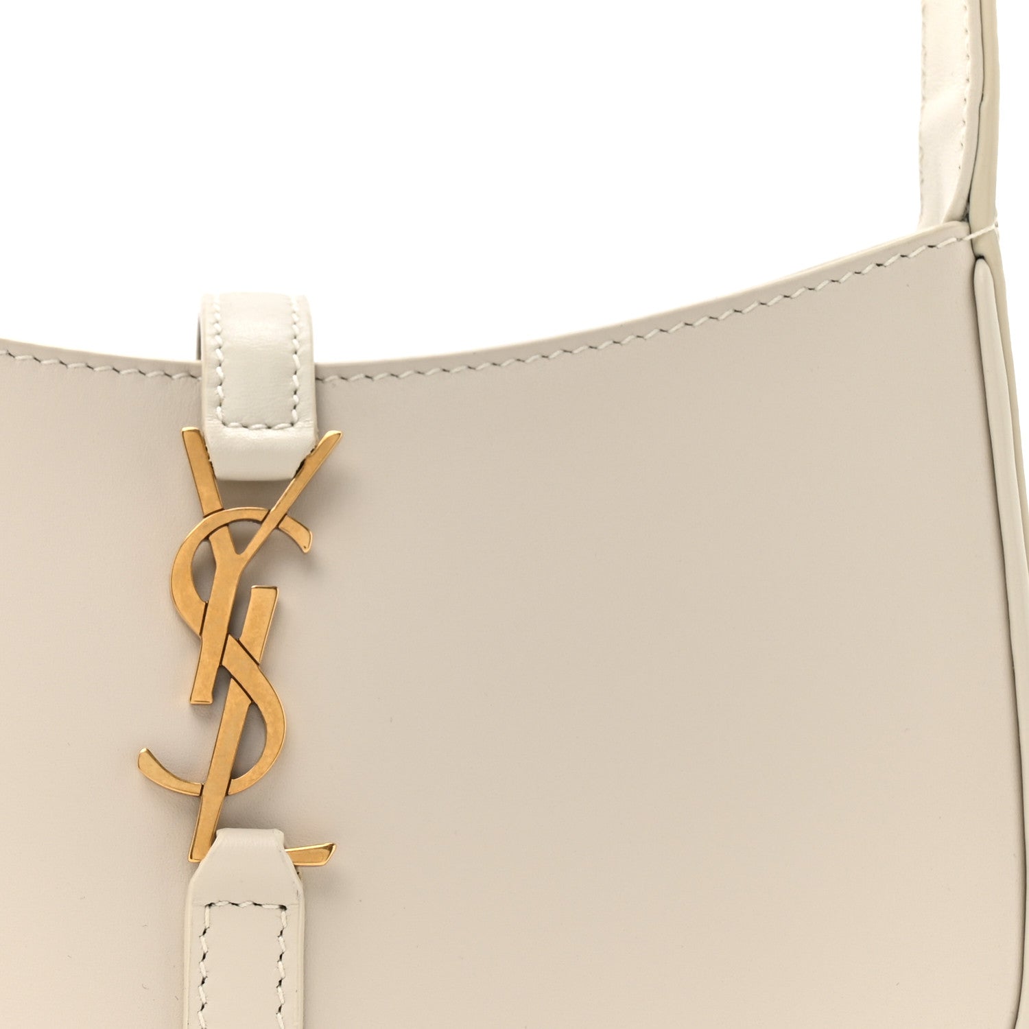 Saint Laurent Smooth Calfskin Le 5 A 7 Mini Hobo Crema Soft 8 of 10
