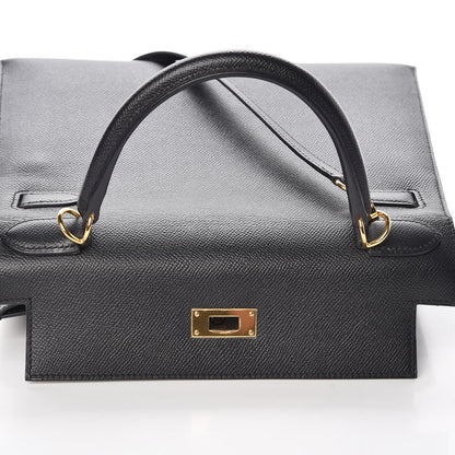 Hermes Epsom Kelly Sellier 28 Black 9 of 39