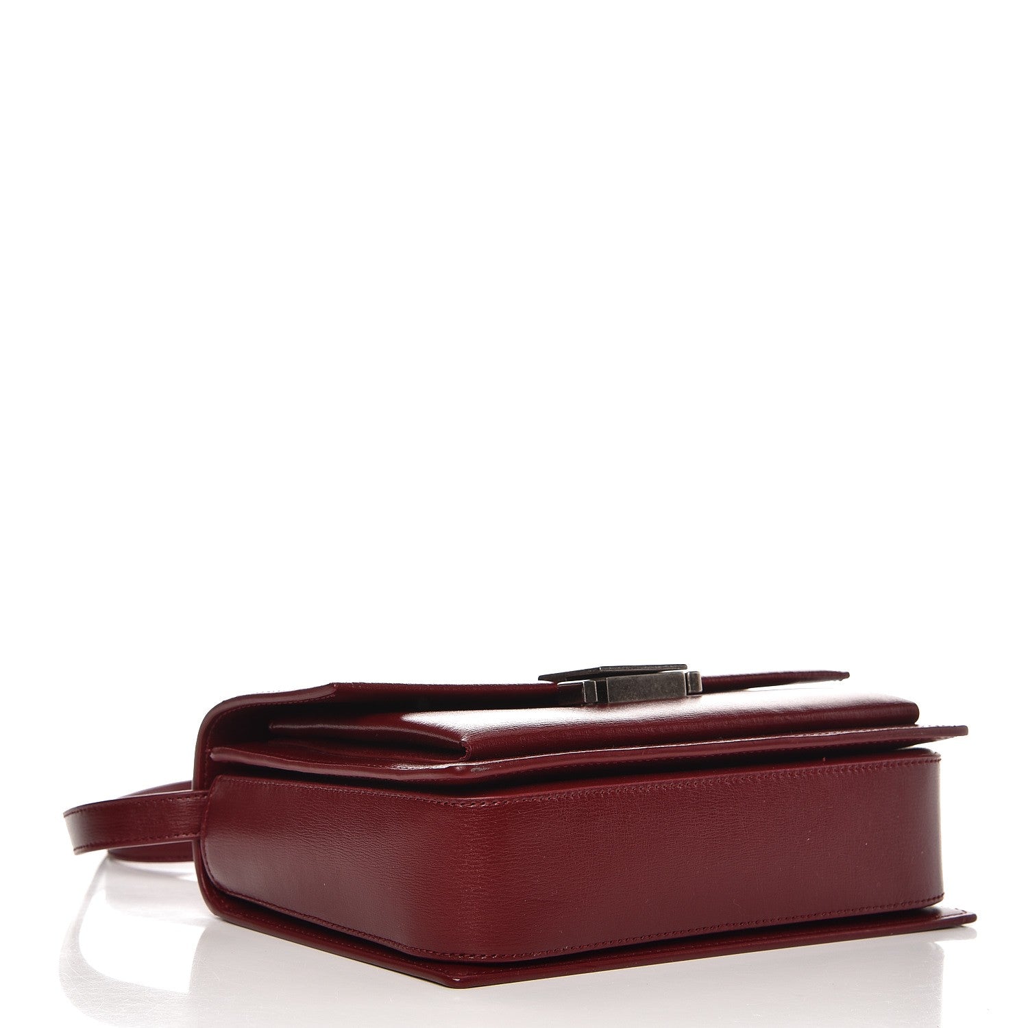 Saint Laurent Calfskin Medium Bellechasse Satchel Burgundy 4 of 8