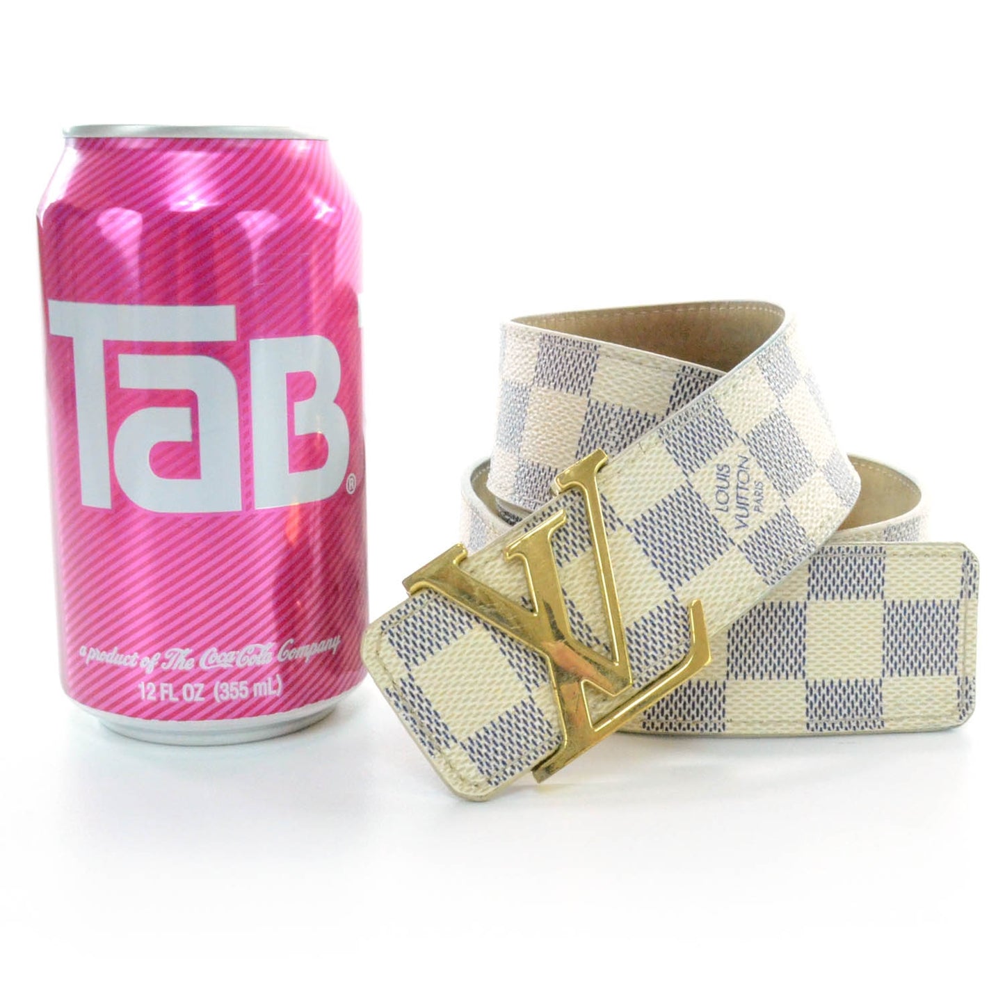 Damier Azur LV Initiales Belt 90 36