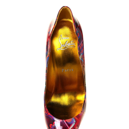 Christian Louboutin Patent Discolaser Hot Chick 100 Pumps 37 Multicolor 7 of 8