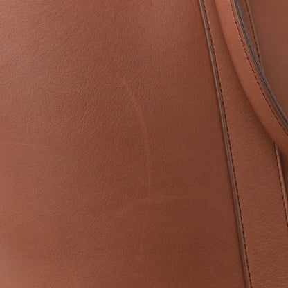 The Row Polished Saddle Calfskin Dante Tote Dark Cuir 10 of 13
