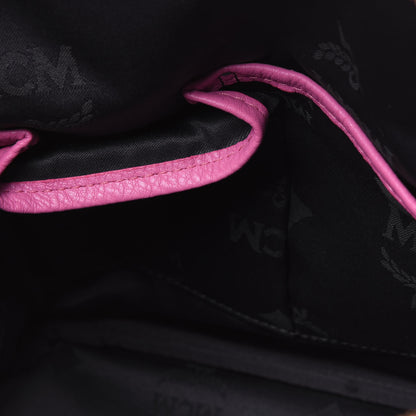 MCM Visetos Studded Small Stark M Backpack Pink 7 of 14