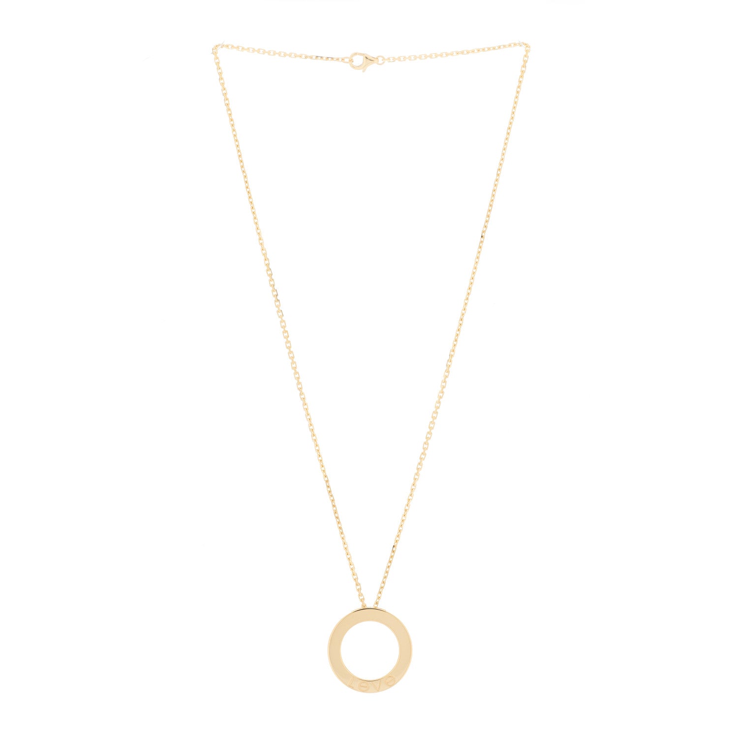 Cartier 18K Yellow Gold LOVE Pendant Necklace 2 of 6