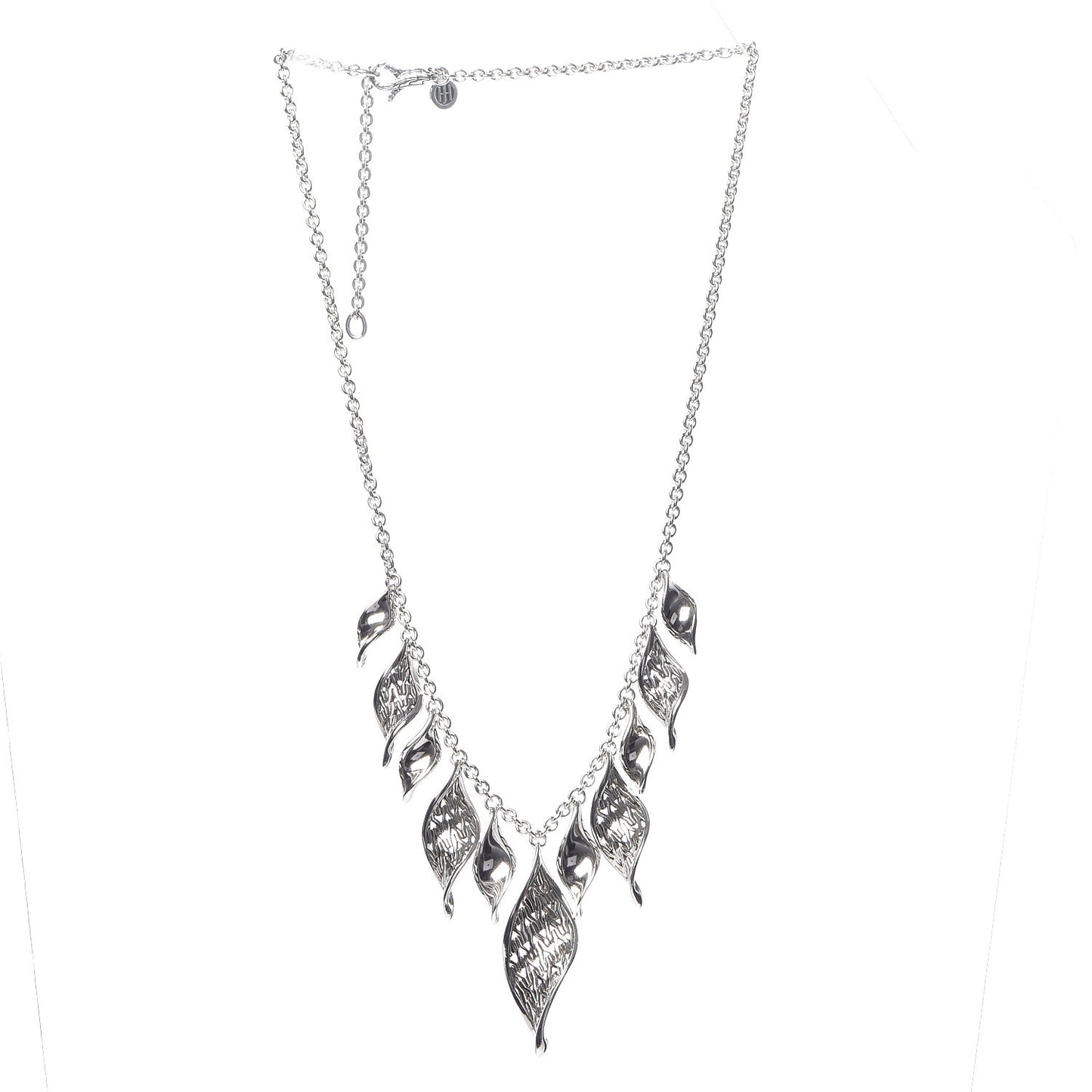 Sterling Silver Classic Chain Wave Necklace