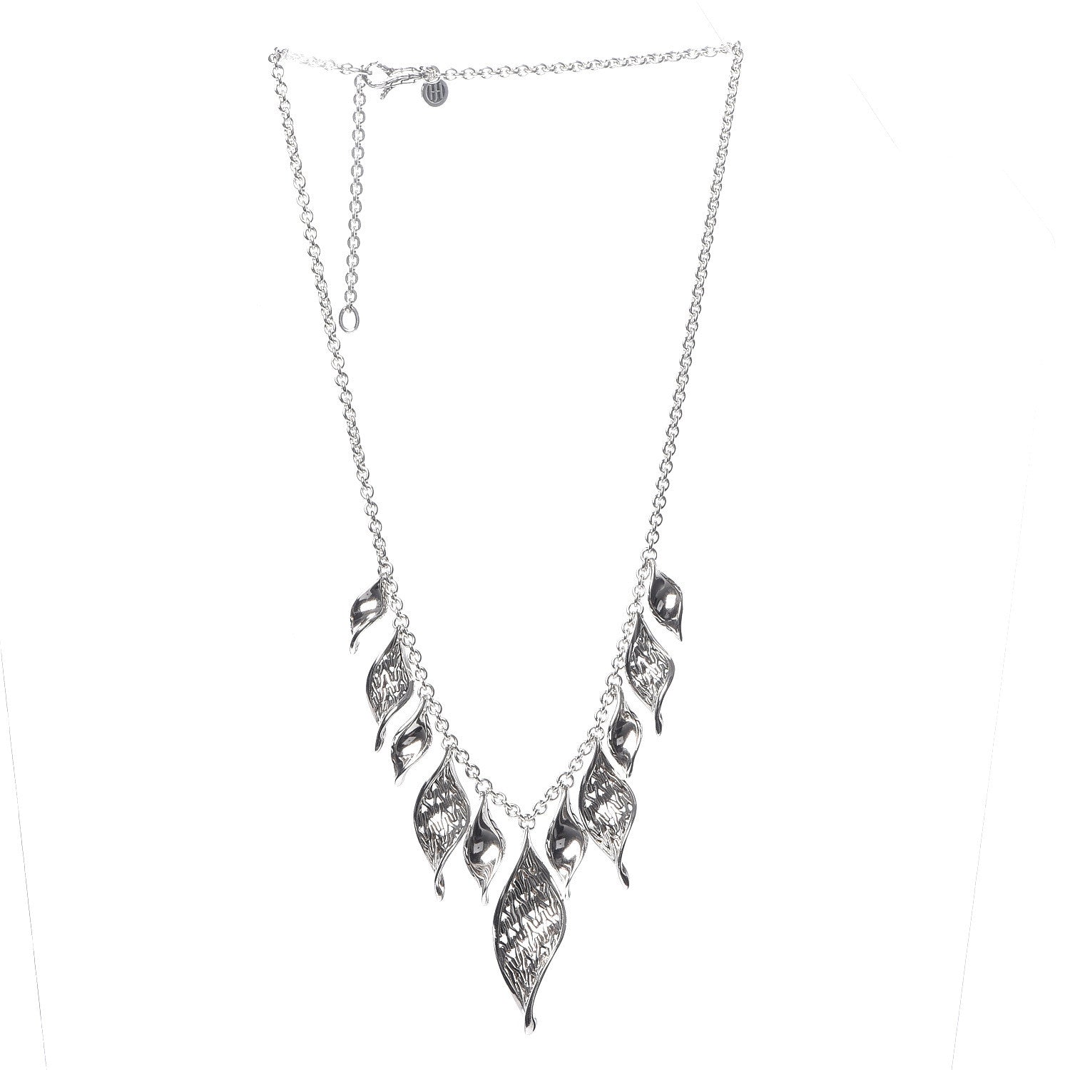 John Hardy Sterling Silver Classic Chain Wave Necklace 3 of 5