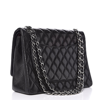 Chanel Lambskin Quilted Maxi Double Flap Black 3 of 20