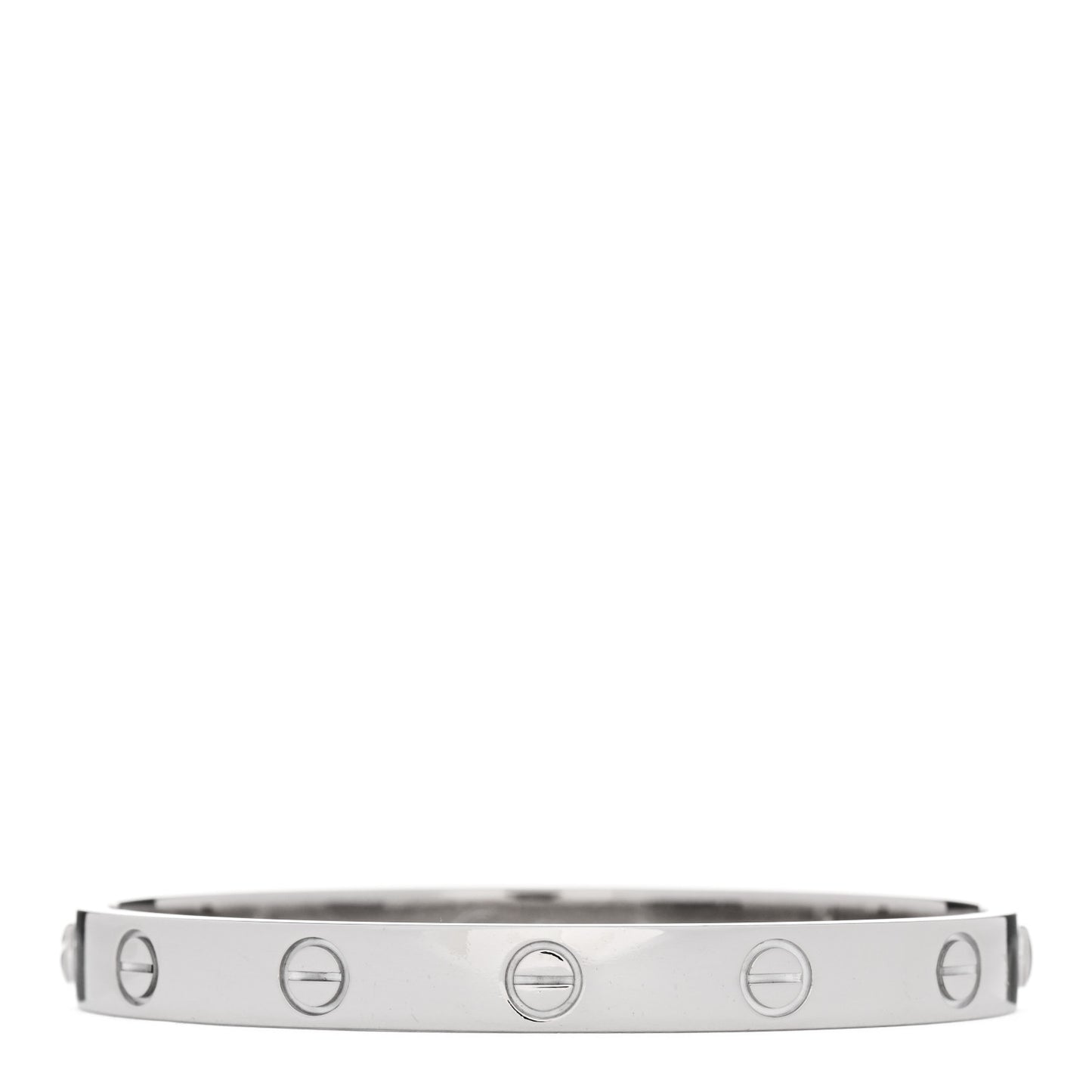 18K White Gold LOVE Bracelet 16