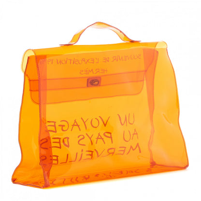 Hermes Vinyl Souvenir De L'Exposition Kelly Orange 2 of 7