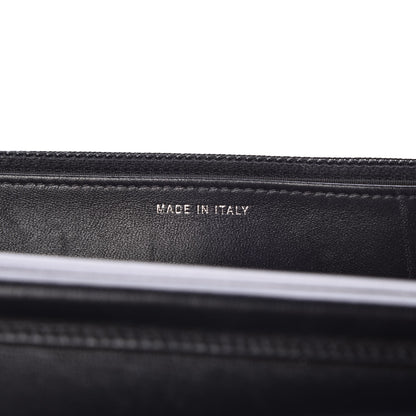 Chanel Lambskin Chevron Quilted Studded Wallet On Chain WOC Black 7 of 13