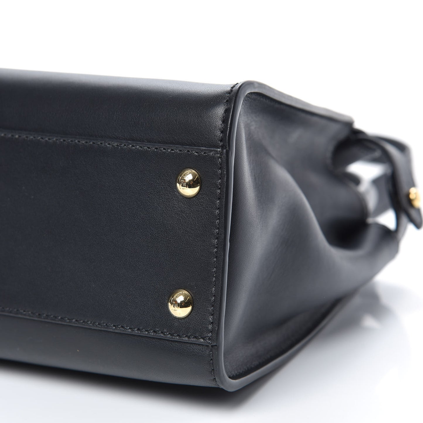 Vitello Seta Monster Eyes Medium Peekaboo Iconic Satchel Black