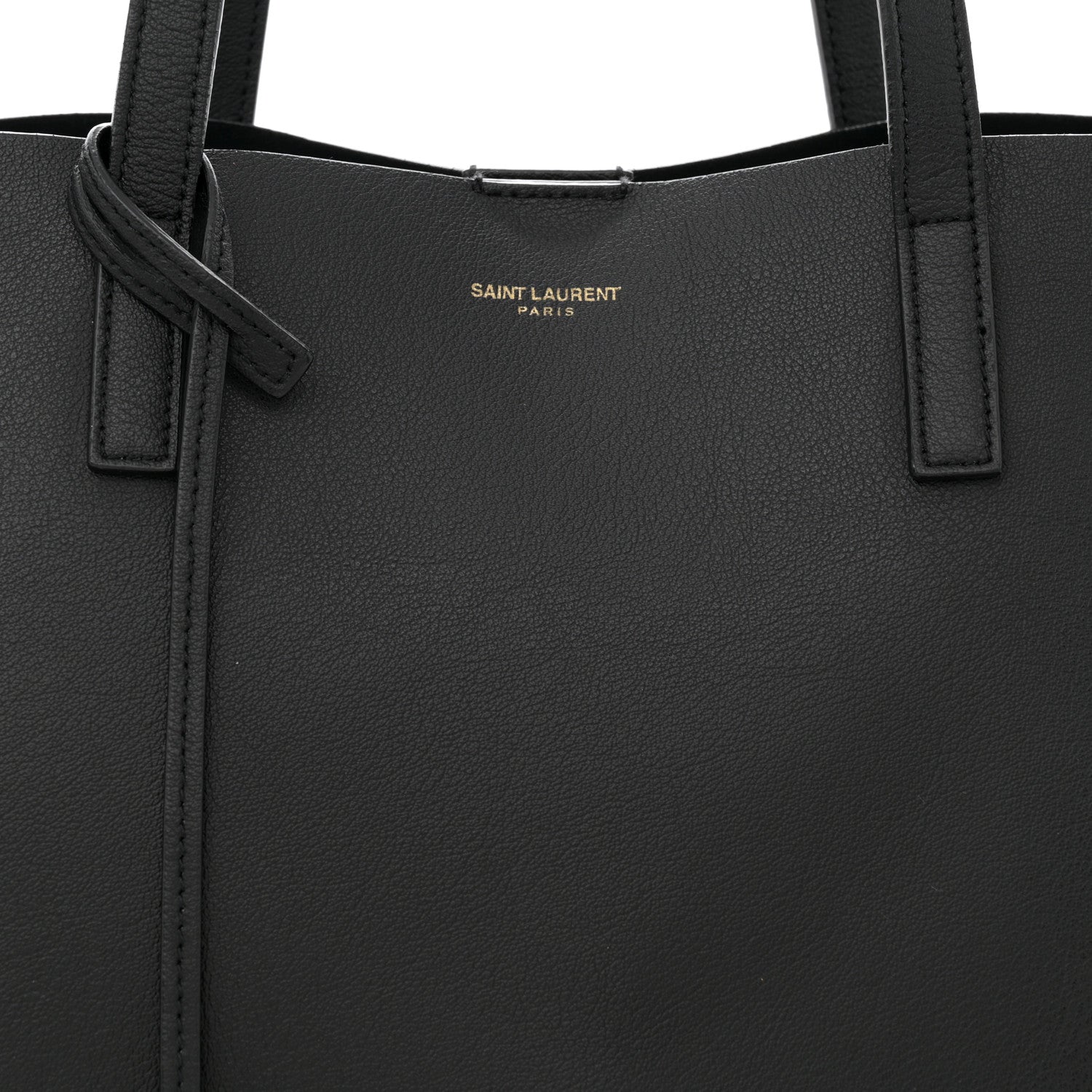 Saint Laurent Calfskin Large Shopping Tote Black 16 of 16