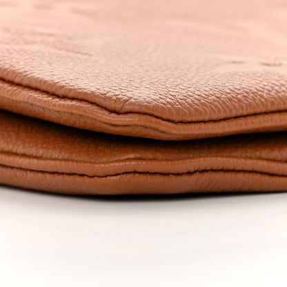 Louis Vuitton Empreinte Monogram Giant Double Zip Pochette Caramel 9 of 12