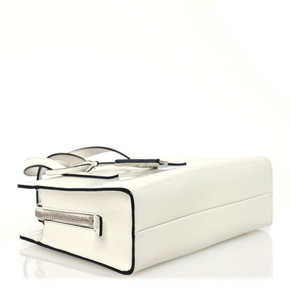 Prada Spazzolato Mini Re-Edition 1995 Double Handle Handbag White 4 of 14