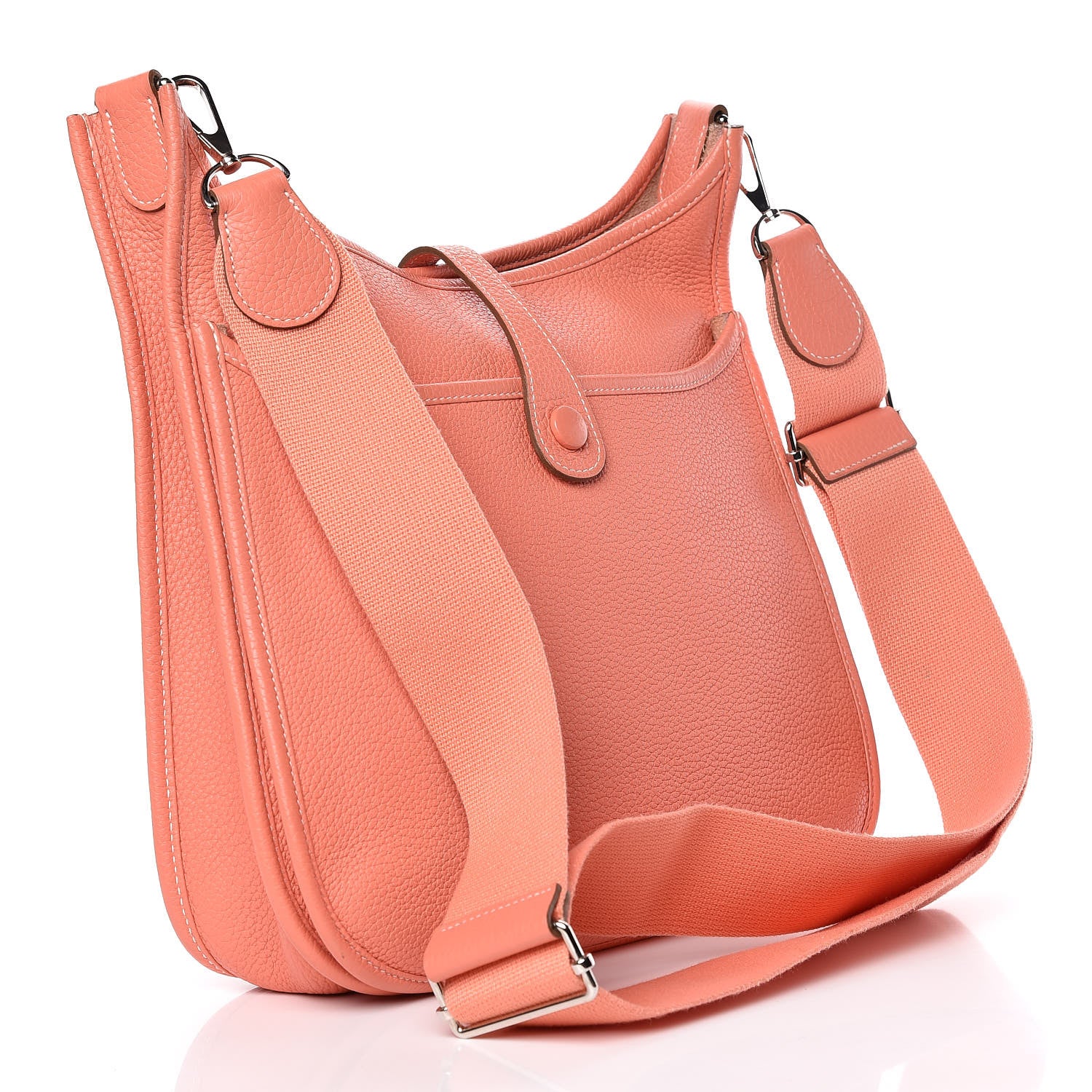 Hermes Taurillon Clemence Evelyne III PM Crevette 3 of 14