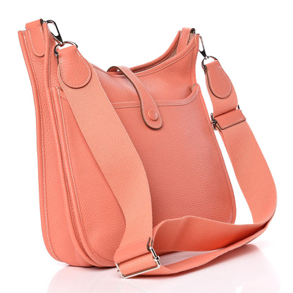 Hermes Taurillon Clemence Evelyne III PM Crevette 3 of 14