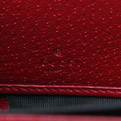 Gucci GG Supreme Monogram Tian Zip Around Wallet Beige Multicolor Red 6 of 10