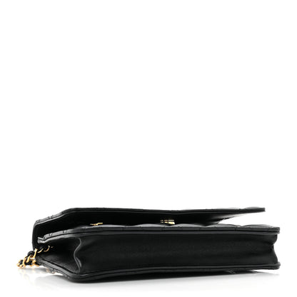 Chanel Lambskin Quilted Wallet On Chain WOC Black 4 of 16