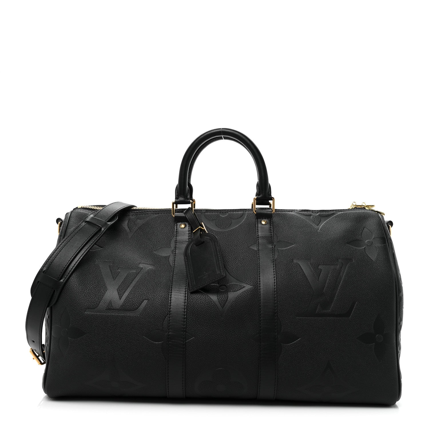 Louis Vuitton Empreinte Monogram Giant Keepall Bandouliere 45 Black 1 of 9