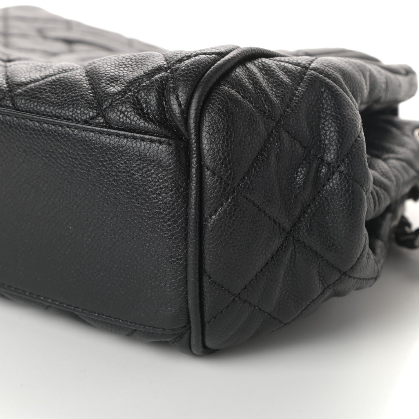 Caviar Quilted Timeless Accordion Flap Black