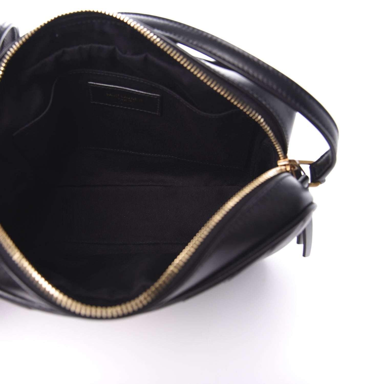 Saint Laurent Calfskin Matelasse Monogram Lou Camera Bag Black 7 of 16