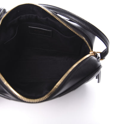 Saint Laurent Calfskin Matelasse Monogram Lou Camera Bag Black 7 of 16