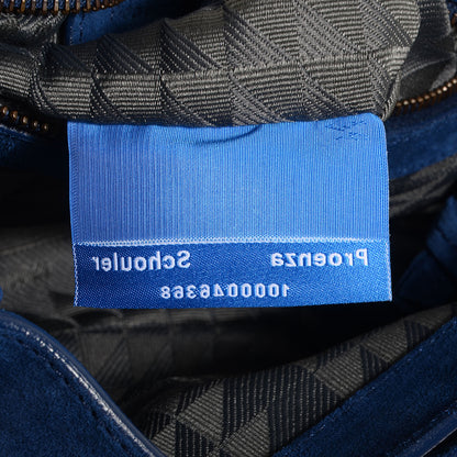 Proenza Schouler Suede Fringed PS1 Crossbody Pouch Cadet Blue 10 of 14