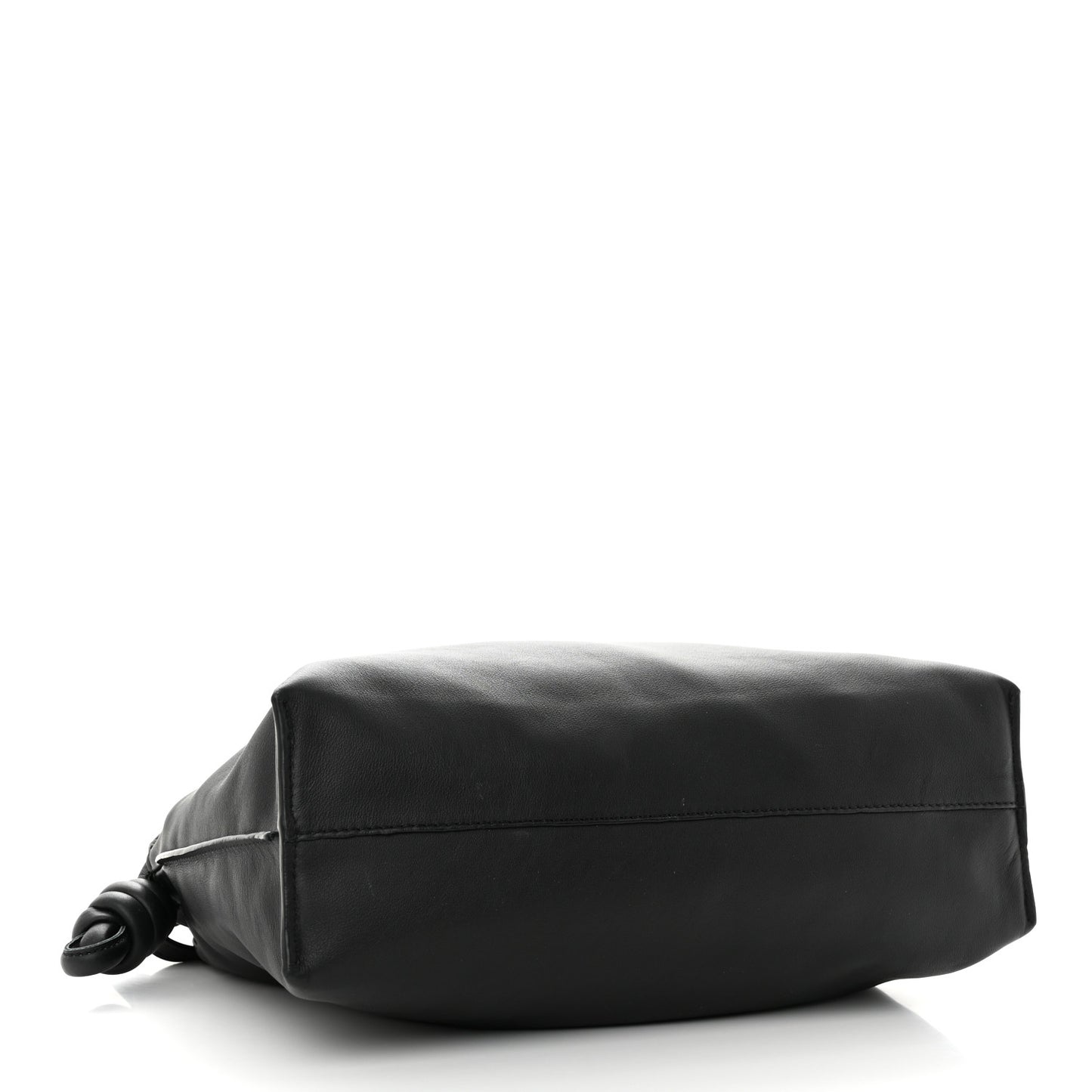Calfskin Small Flamenco Knot Bag Black