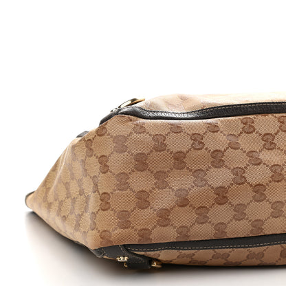 Gucci Monogram Large Abbey Tote Dark Brown 7 of 17