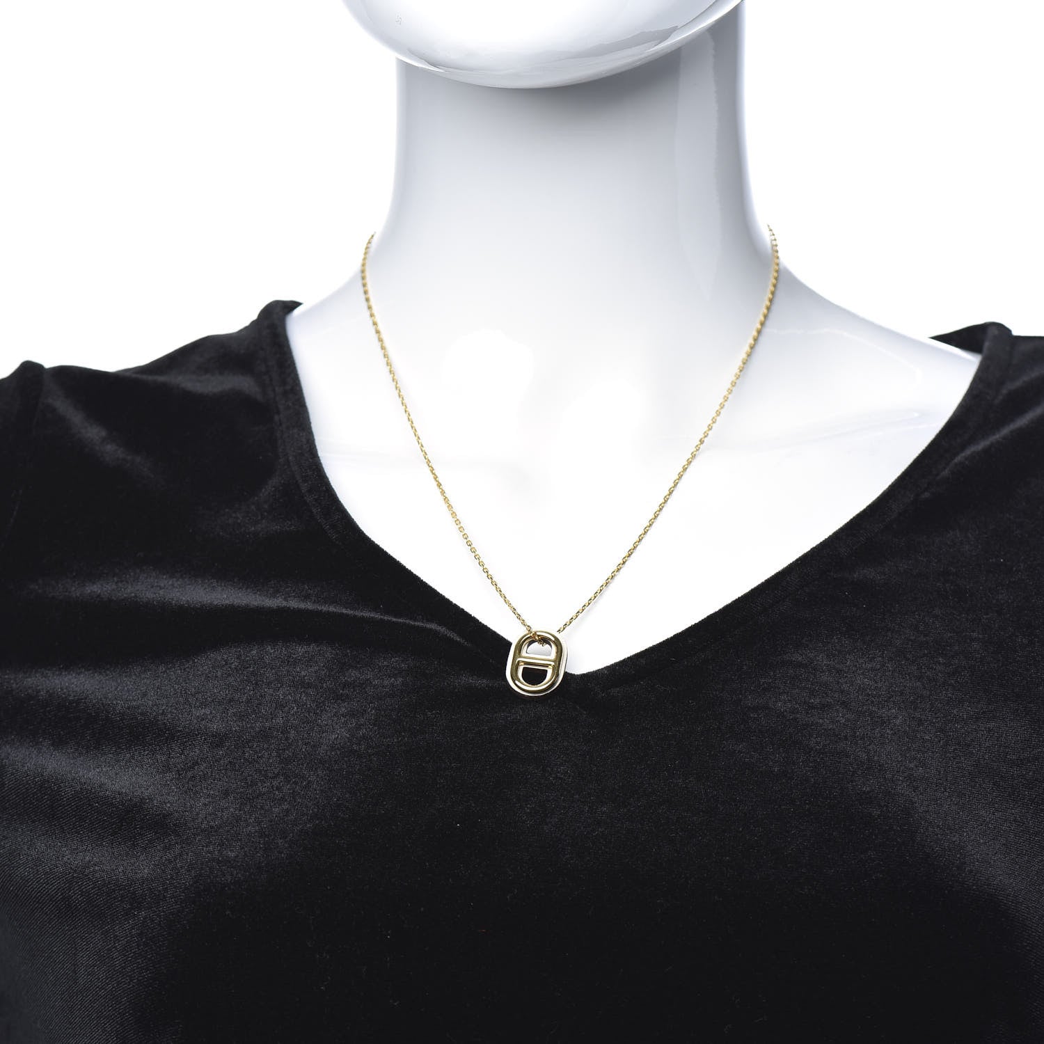 Hermes Swift O'Maillon Pendant Necklace White 2 of 7