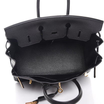 Hermes Togo Birkin 25 Black 7 of 27