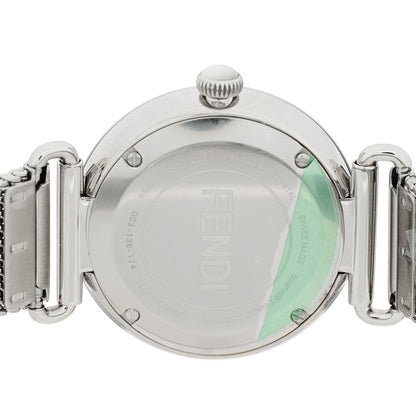 Fendi Stainless Steel 29mm Palazzo Quartz Watch Black 4 of 5