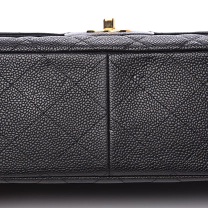 Chanel Caviar Quilted Jumbo Double Flap Black 9 of 10