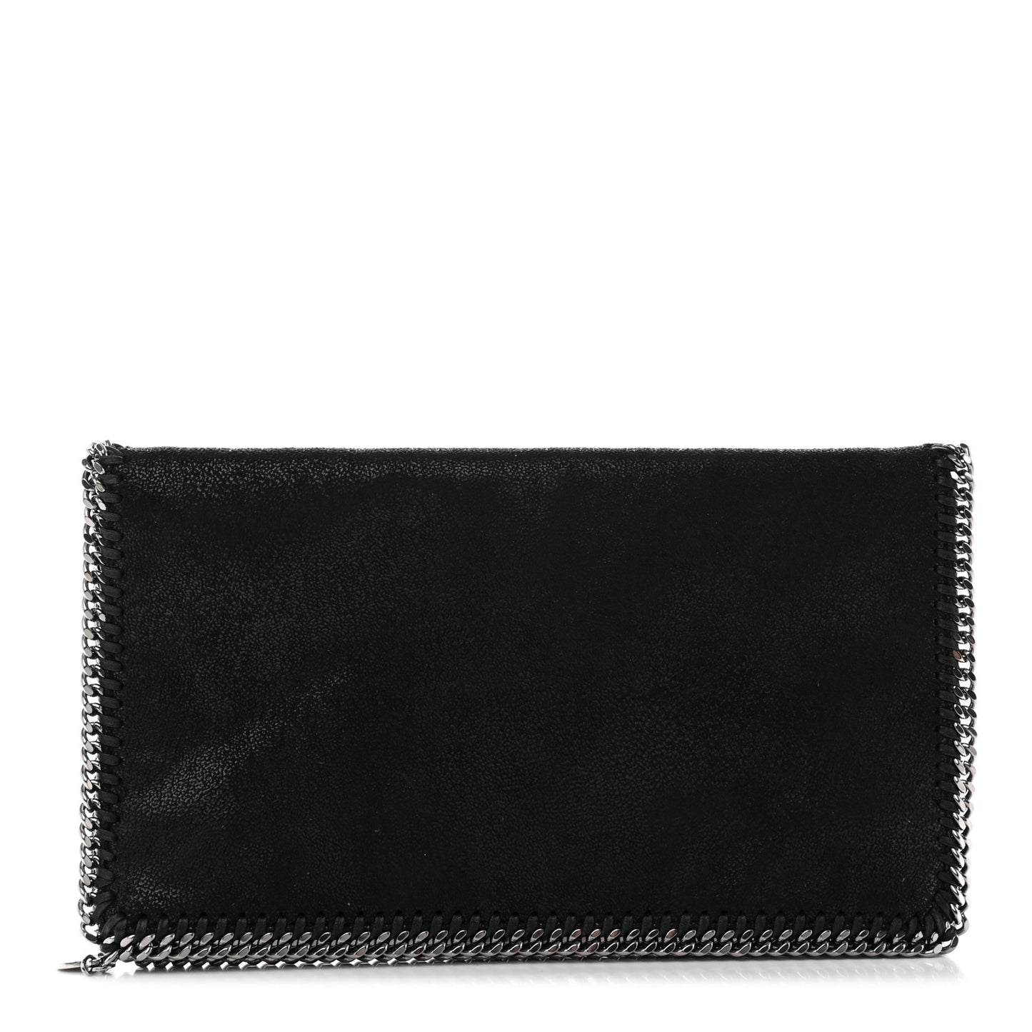 Shaggy Deer Falabella Fold Over Clutch Black
