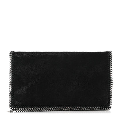 Stella McCartney Shaggy Deer Falabella Fold Over Clutch Black 1 of 11