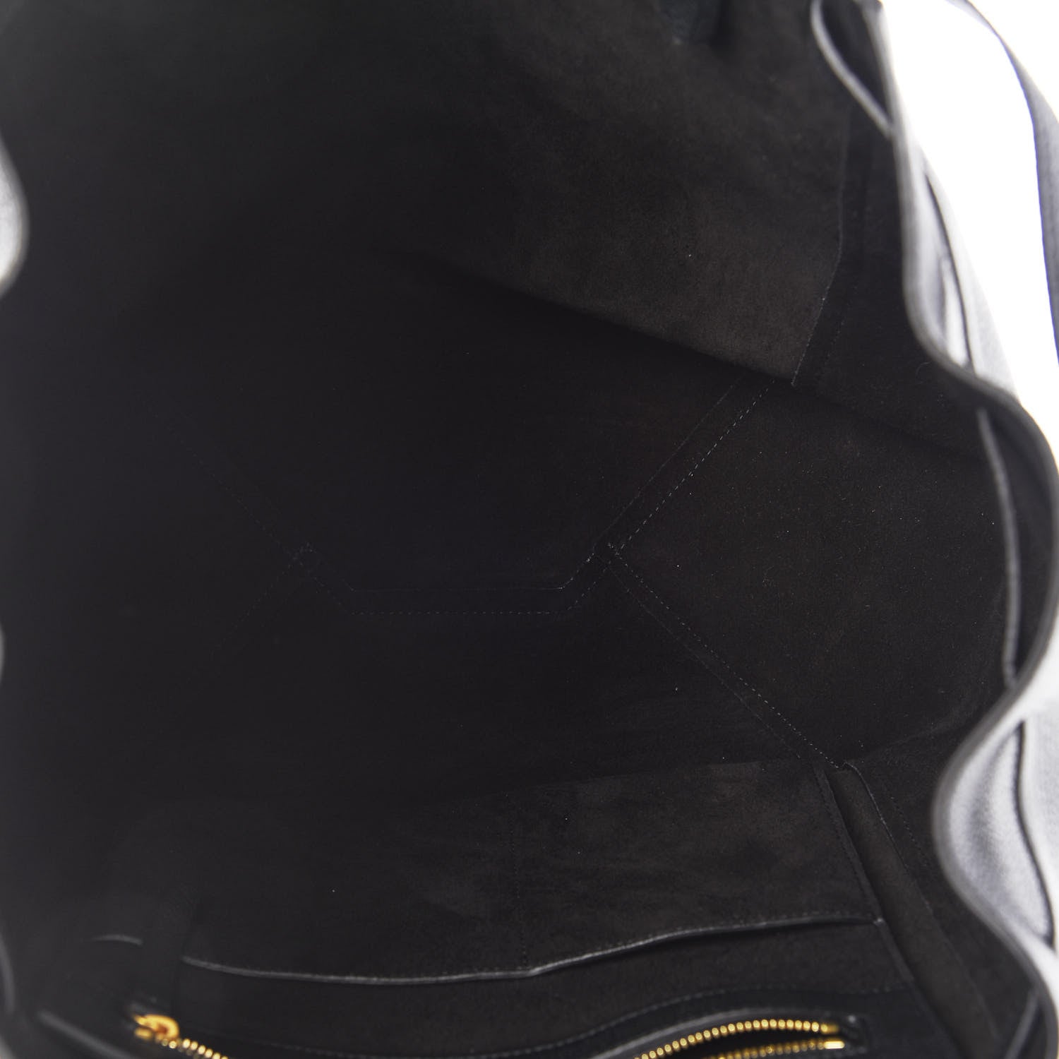 Celine Soft Grained Calfskin Small Belt Cabas Phantom Black 5 of 10