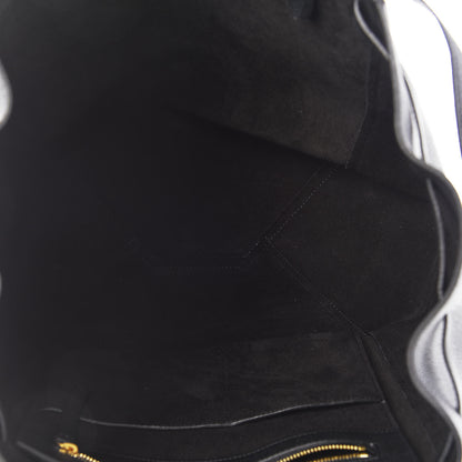 Celine Soft Grained Calfskin Small Belt Cabas Phantom Black 5 of 10