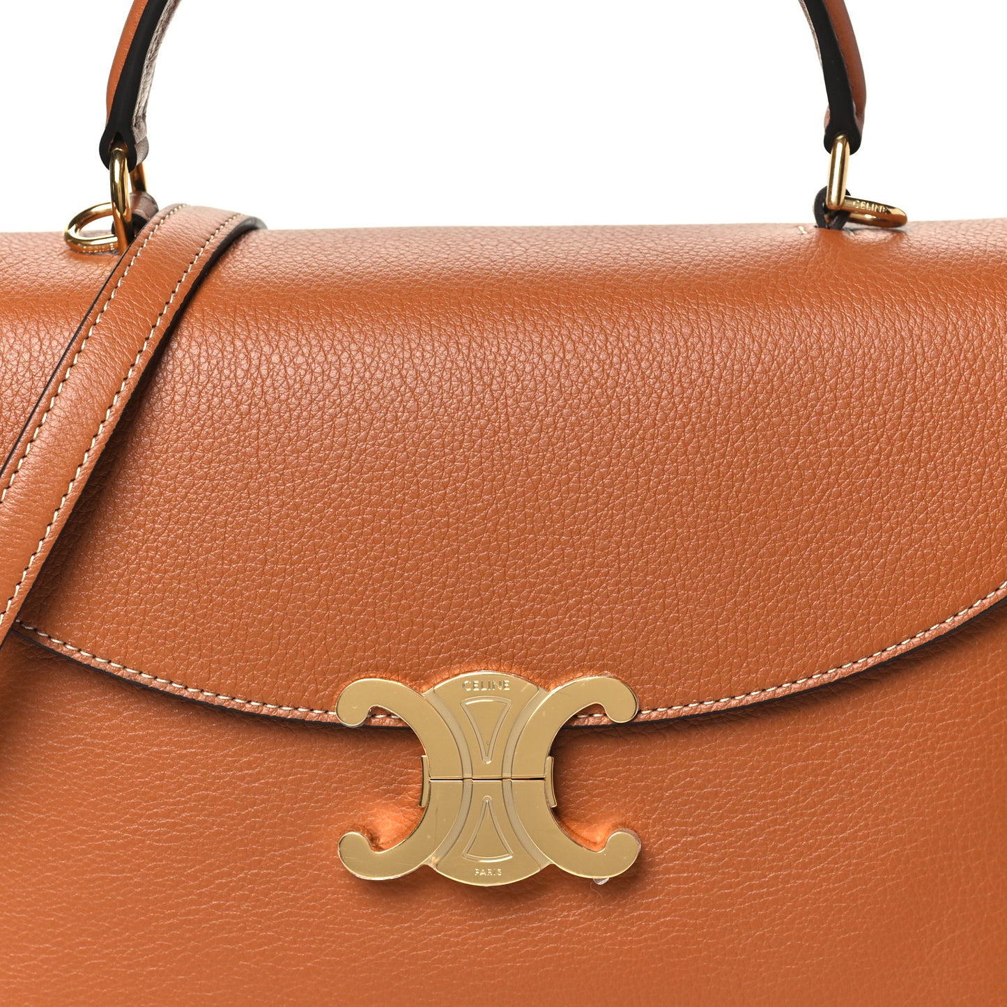 Supple Grained Calfskin Medium Nino Tan