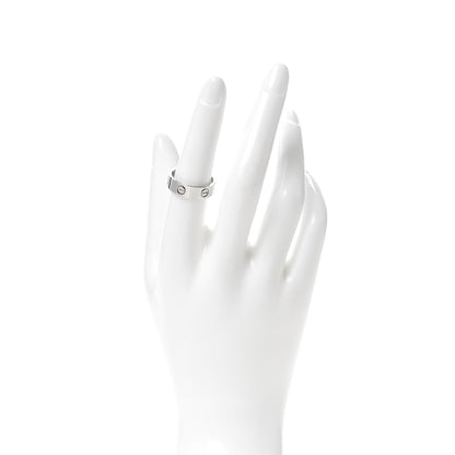 Cartier 18K White Gold 5.5mm LOVE Ring 55 7.25 2 of 4