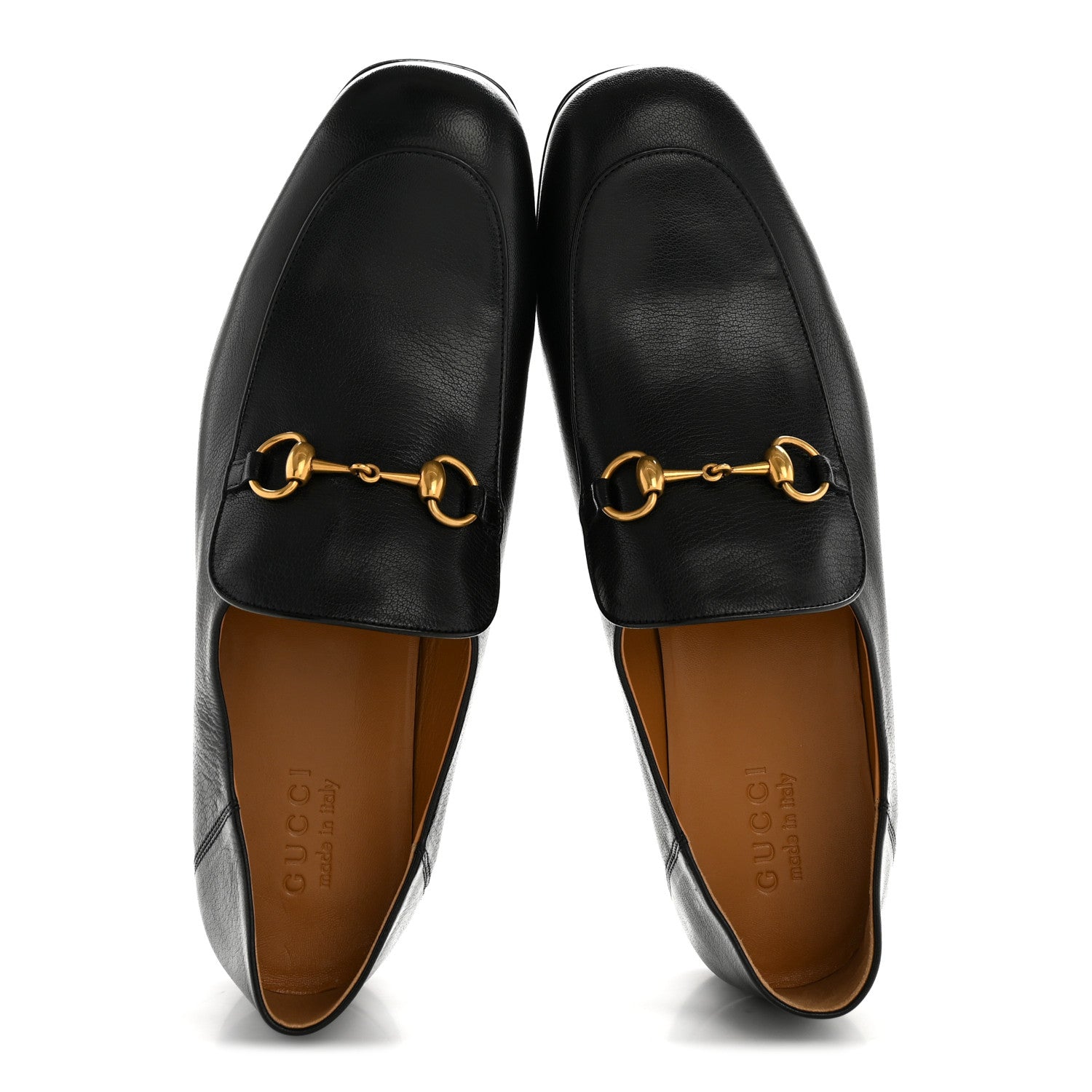 Gucci Goatskin Mens Horsebit Loafers 11.5 Black 2 of 9