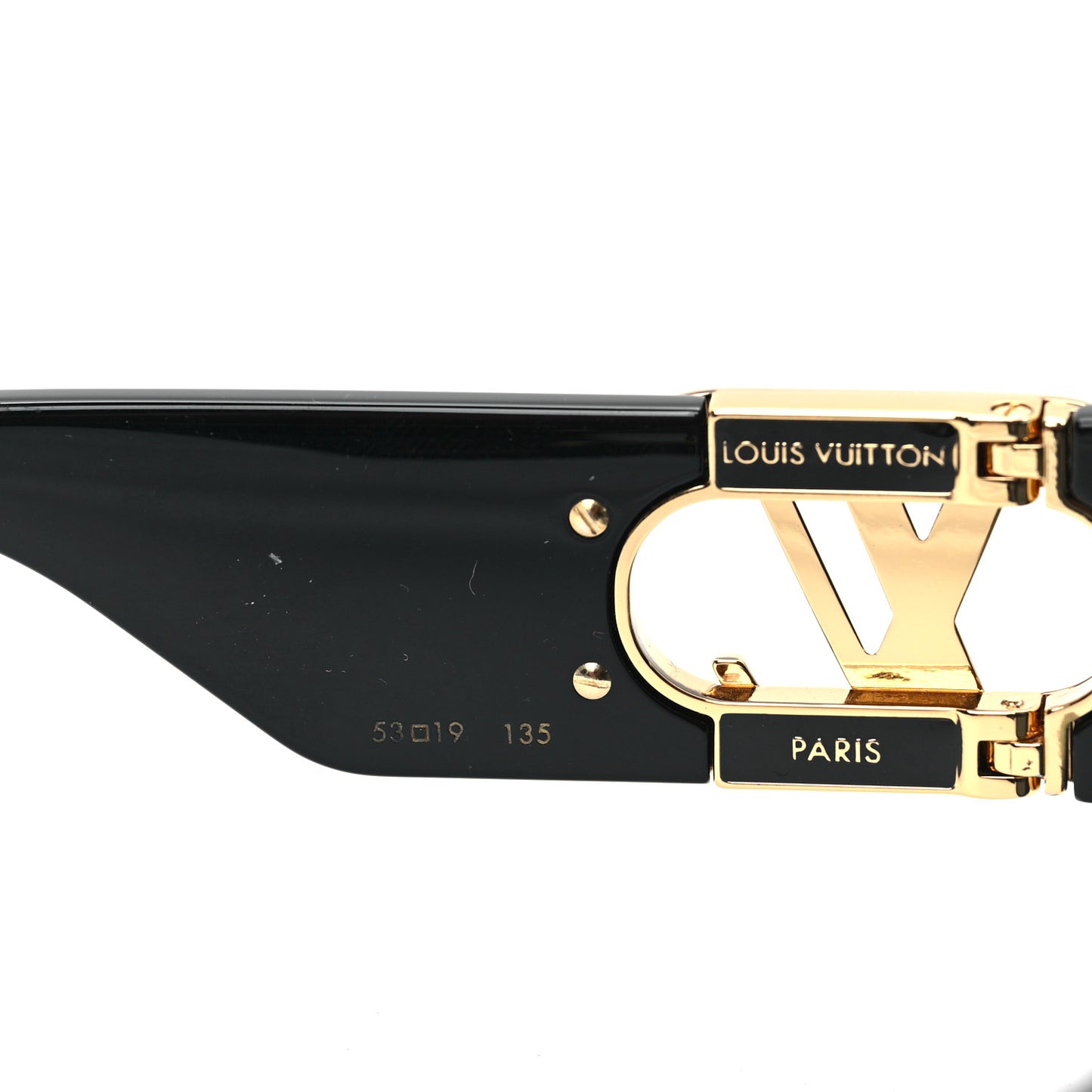Acetate LV Link Square Sunglasses Z1478E Black