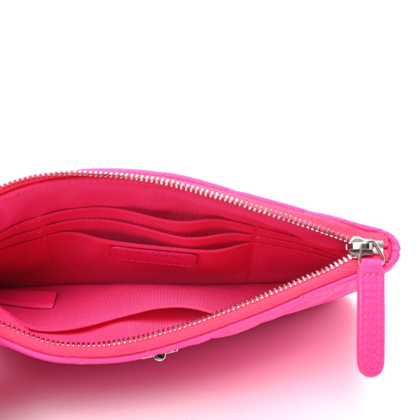 Goatskin Quilted Medium Reissue Cosmetic Case Pink