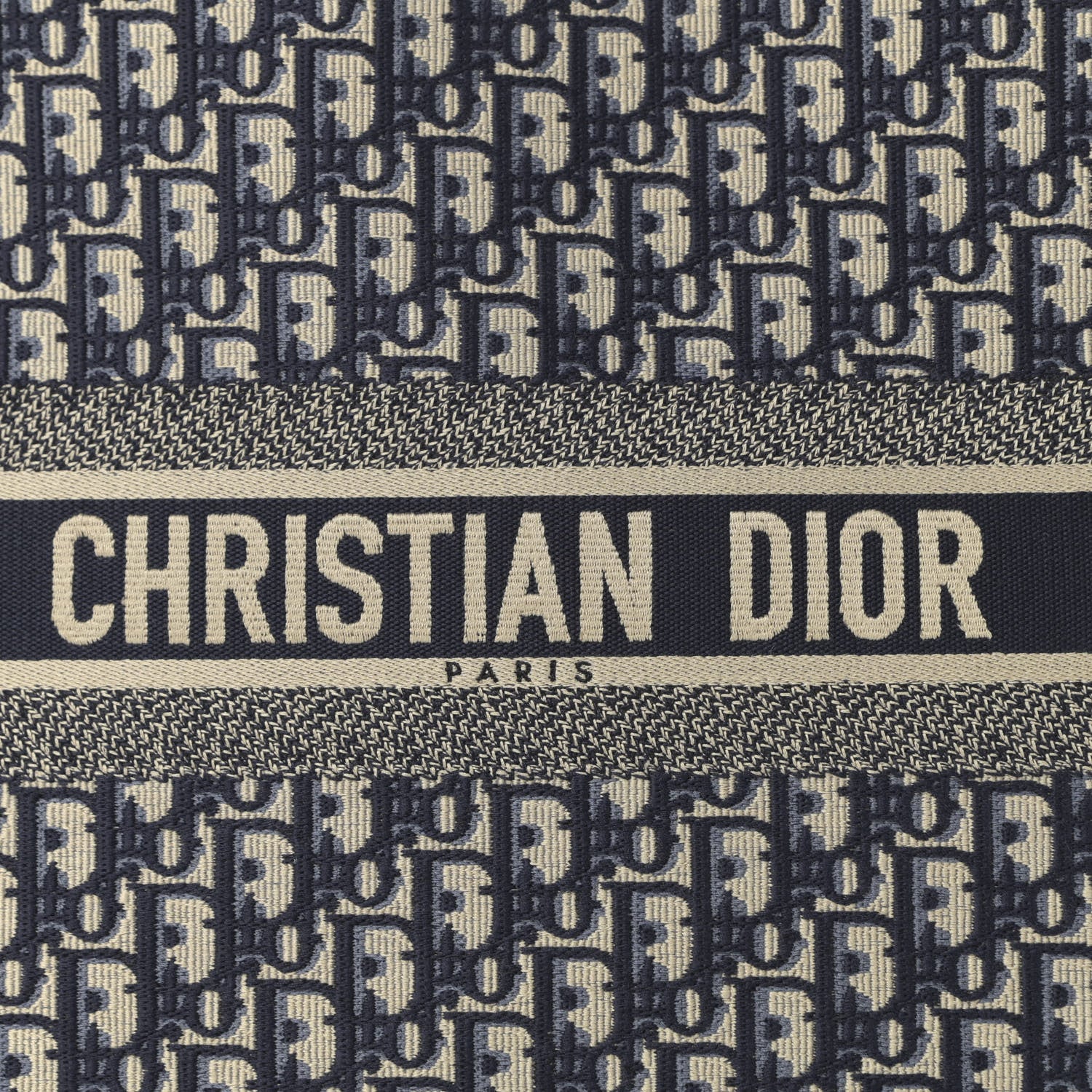 Christian Dior Oblique Large Book Tote Blue Multicolor 8 of 13