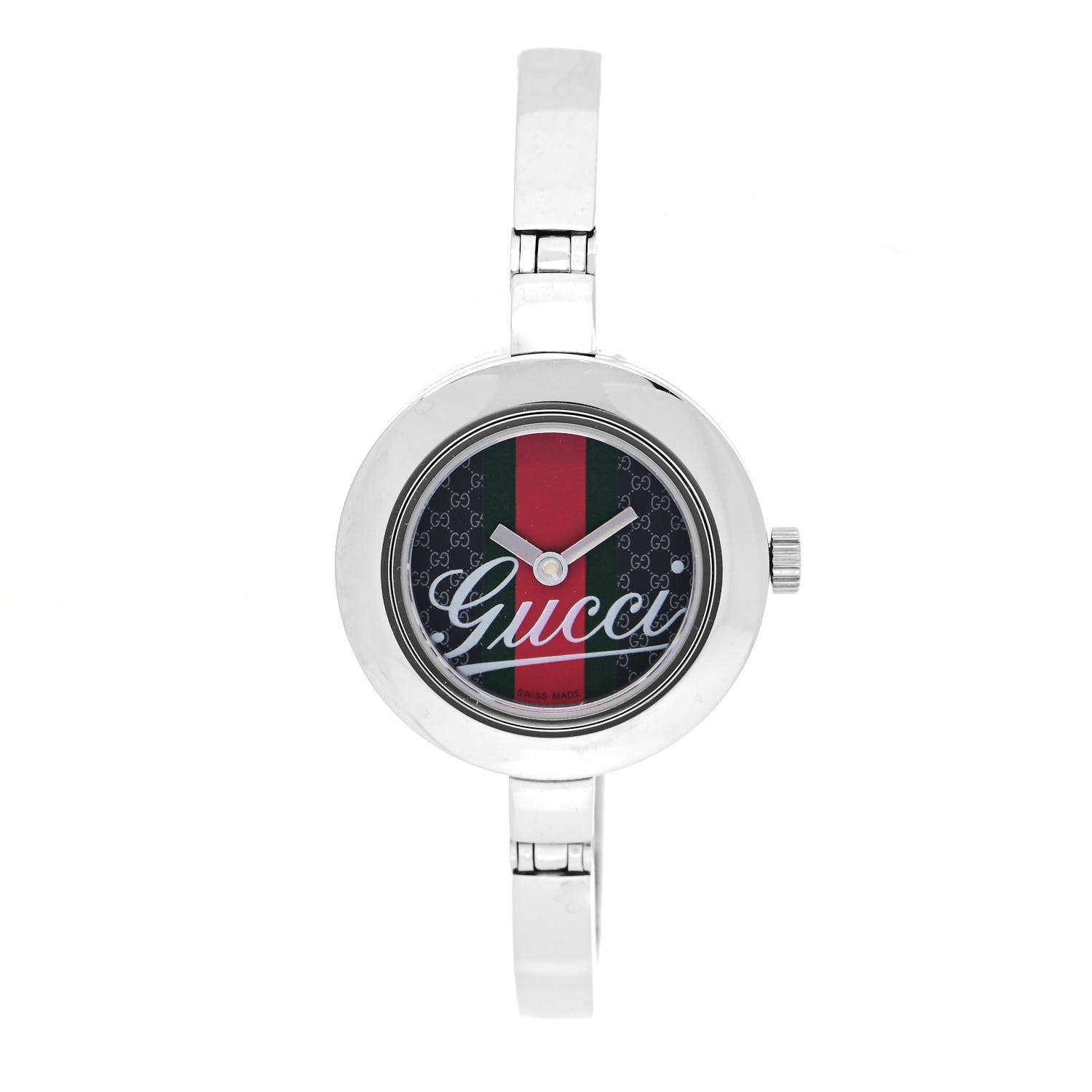 Gucci Stainless Steel 25mm 105 Series Web Quartz Watch 1 of 4