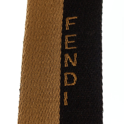 Fendi Ribbon Vitello Seta FF 1974 Pequin Reversible Adjustable Strap You Green 6 of 6