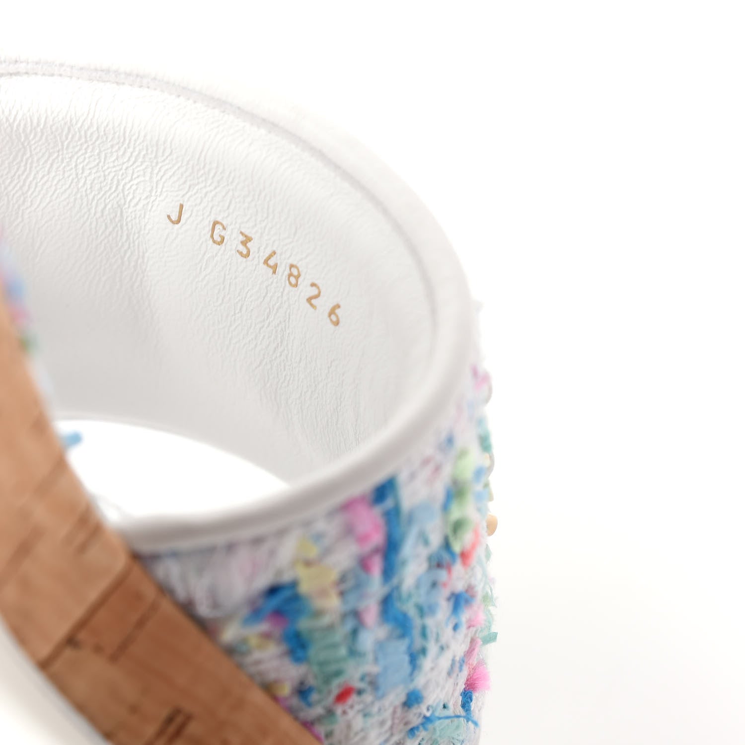 Chanel Tweed Logo Mules 37.5 Multicolor 10 of 10