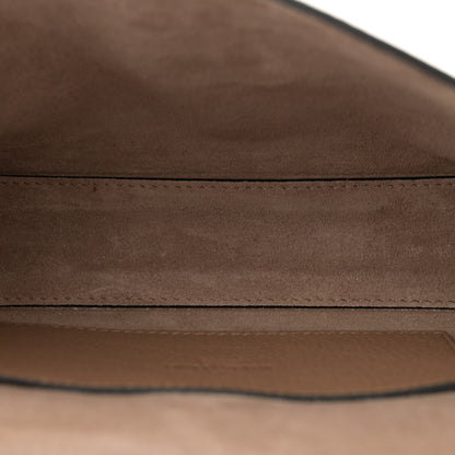 Valentino Garavani Pebbled Calfskin Medium Rockstud Flip Lock Crossbody Bag Deep Alpaca 5 of 12